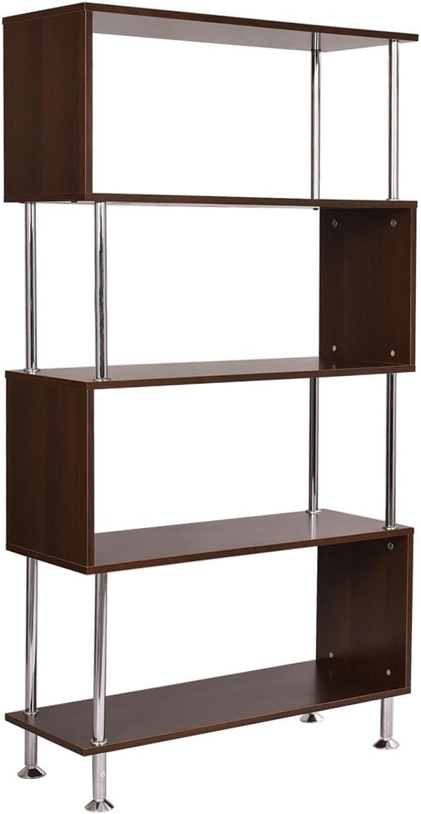 4-Tier Wooden Bookcase Bookshelf L4504