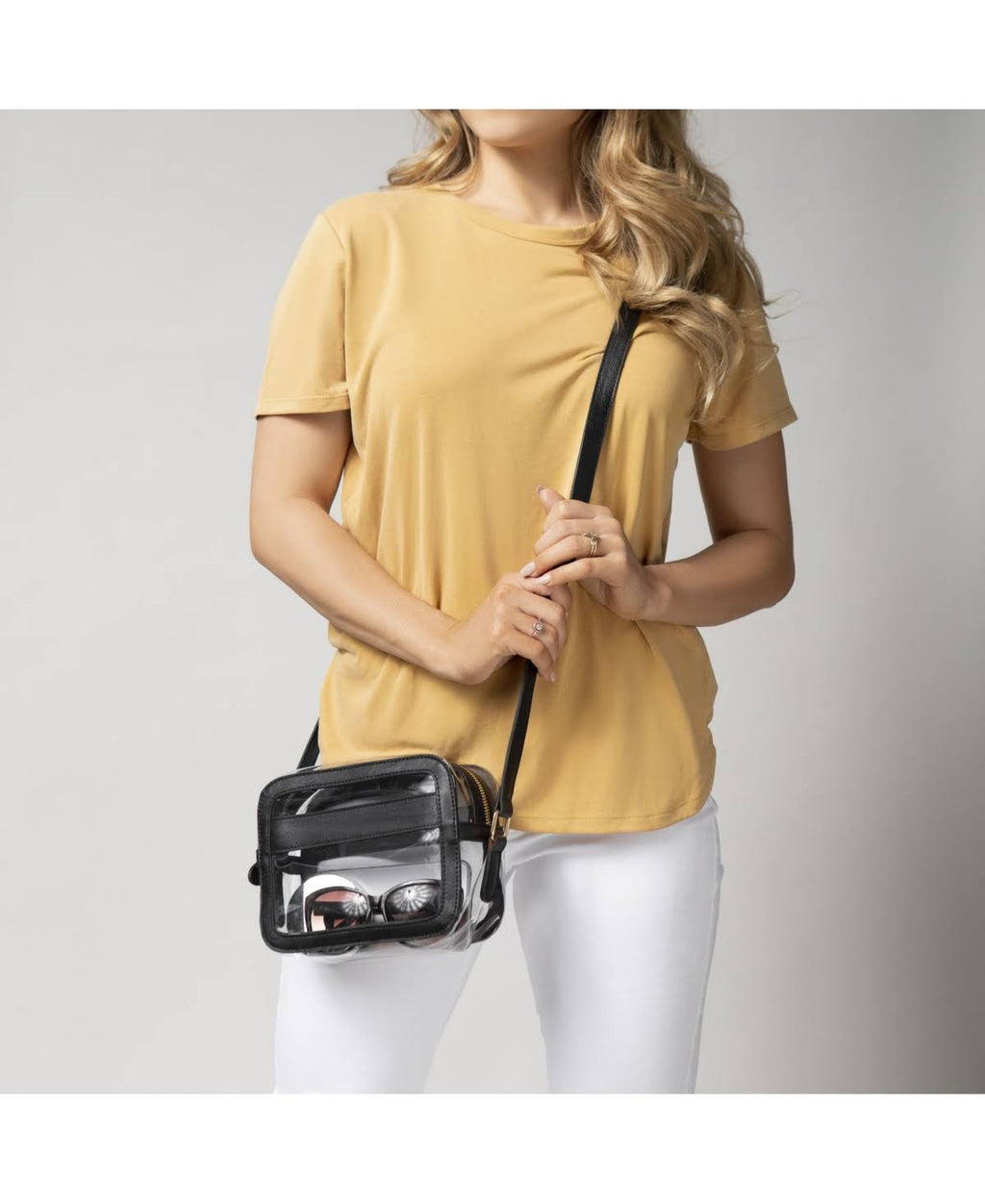 Black Vegan Leather Crossbody Bag M99676