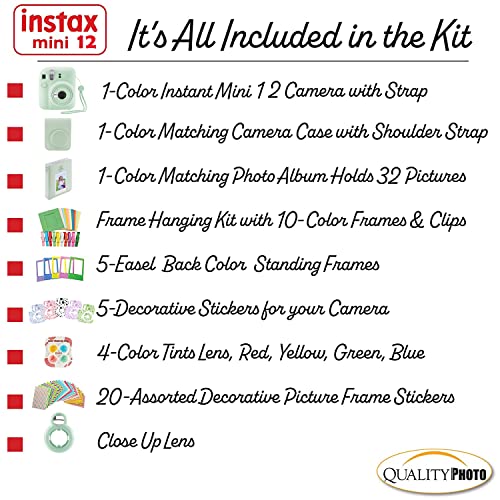 Lilac Purple Instant Camera with Case and Accessory Kit Y69003
