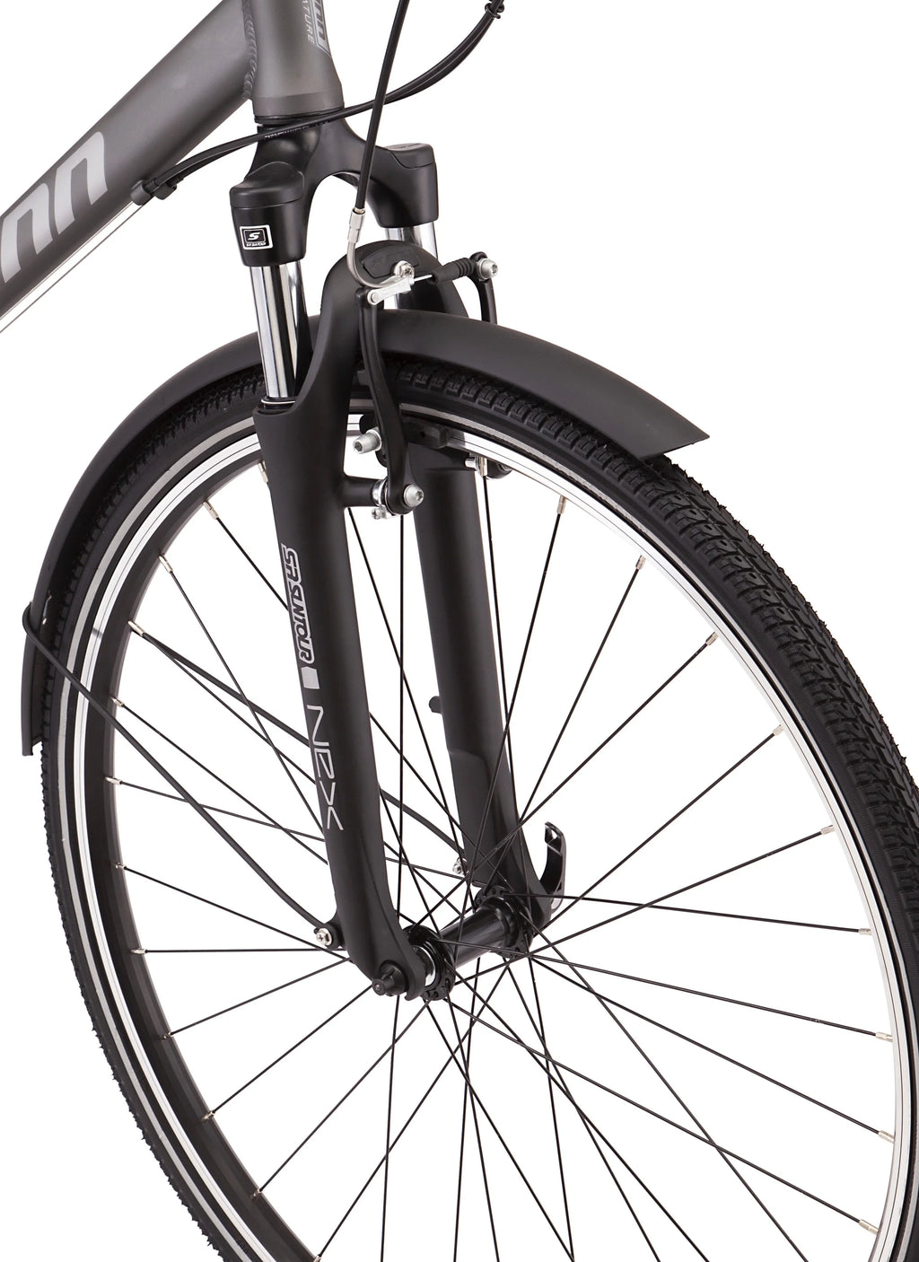 21 Speeds Hybrid Bike 700c Wheels Grey Y9945