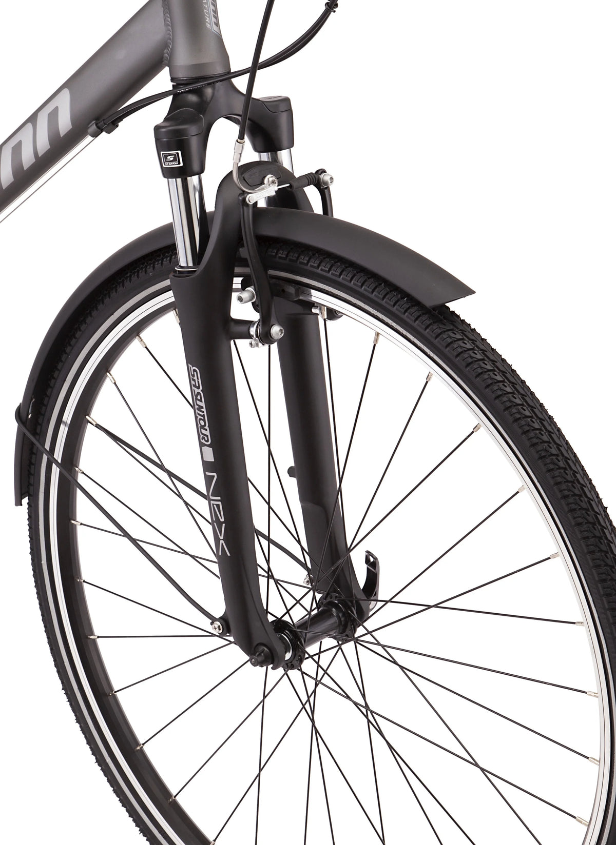 21 Speeds Hybrid Bike 700c Wheels Grey Y9945