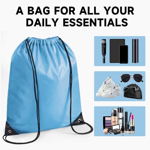 Black Drawstring Backpack 50 Pack D945