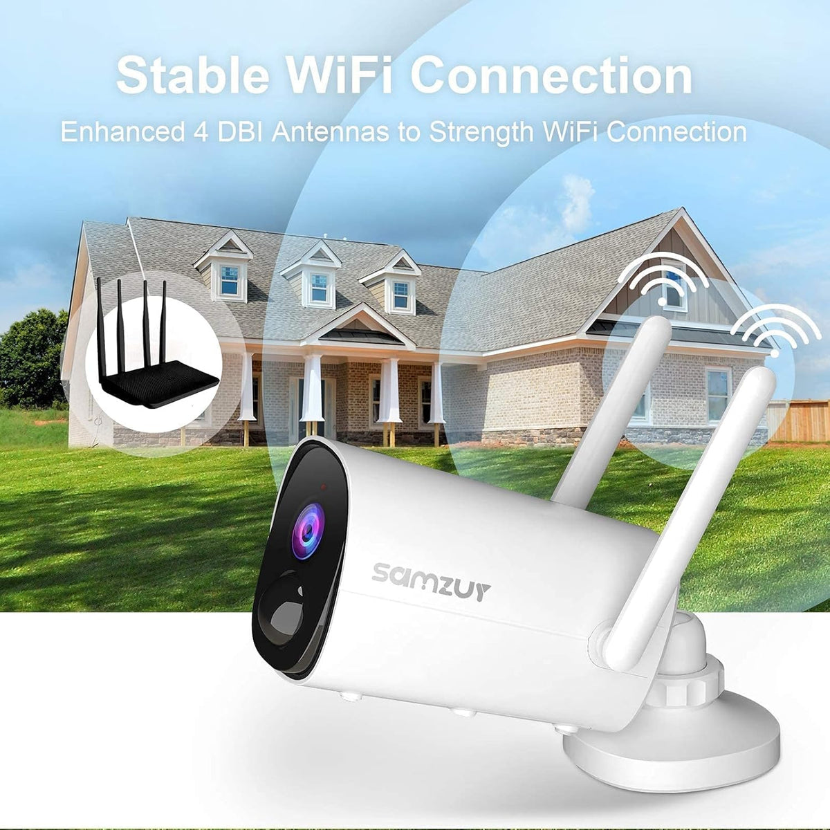Outdoor 1080P WiFi Battery Powered Security Camera M56267