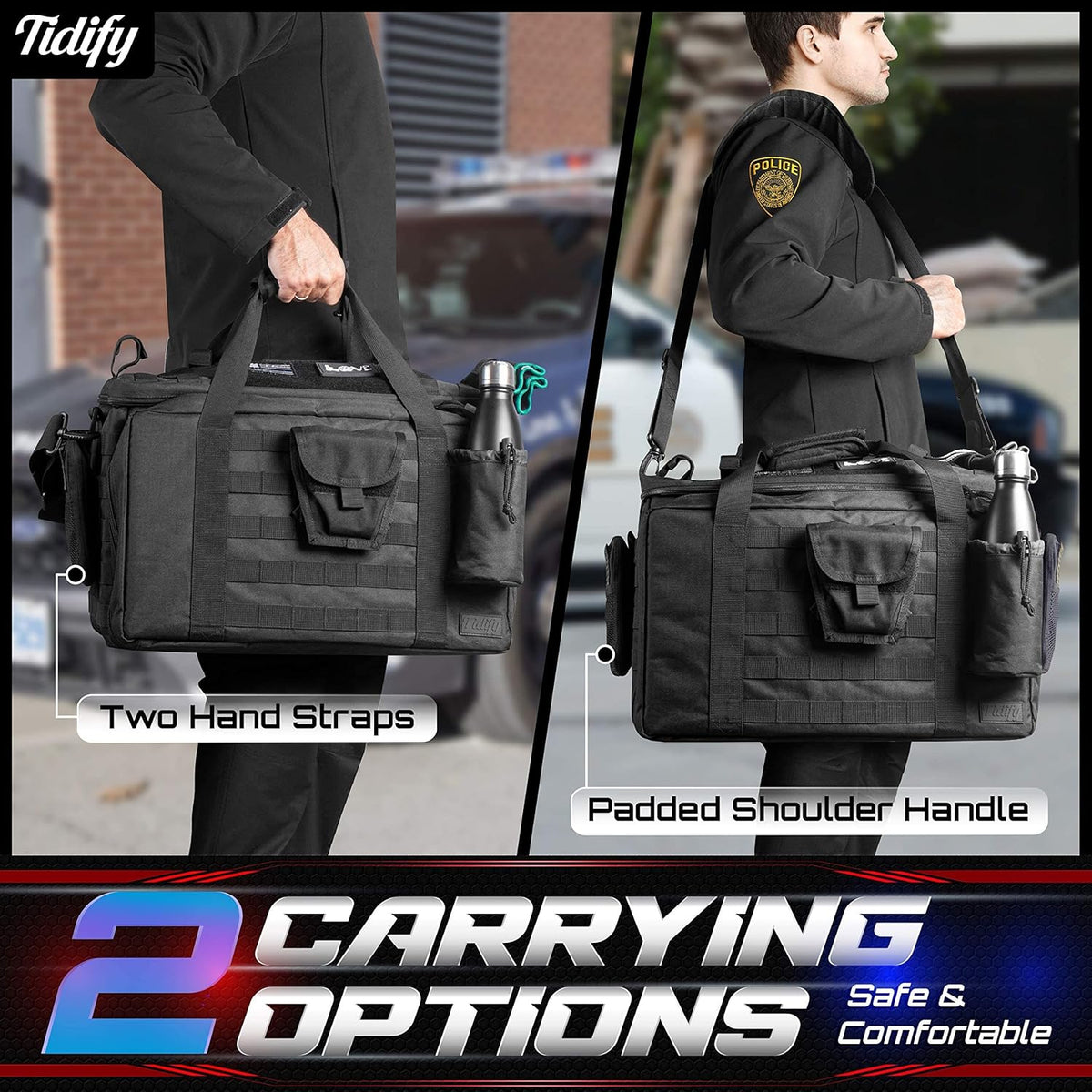 Tactical Gear Bag with MOLLE Organizer, Heavy Duty & Water Resistant J939