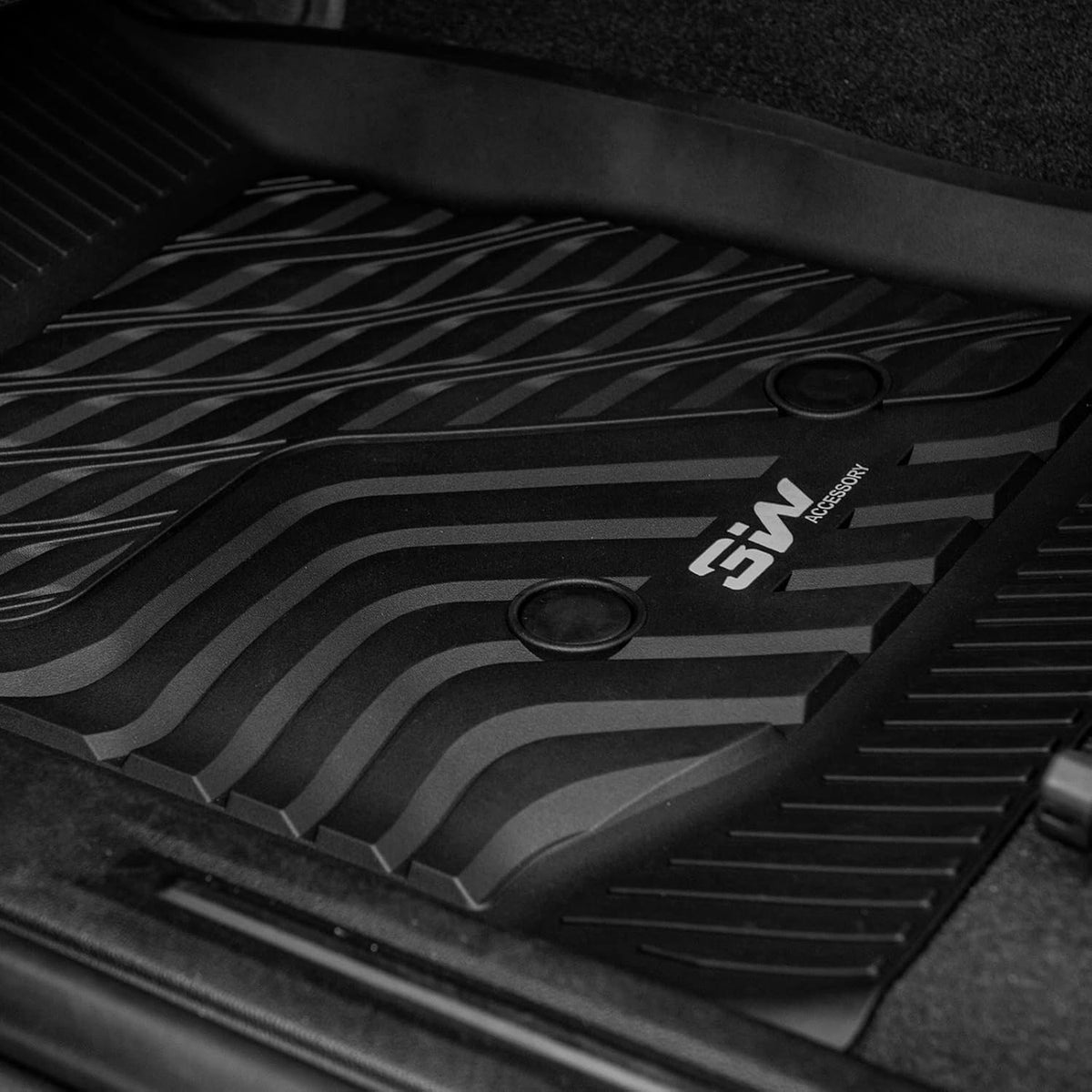 Black TPE All Weather Floor Mats 1st and 2nd Row Full Set L227691