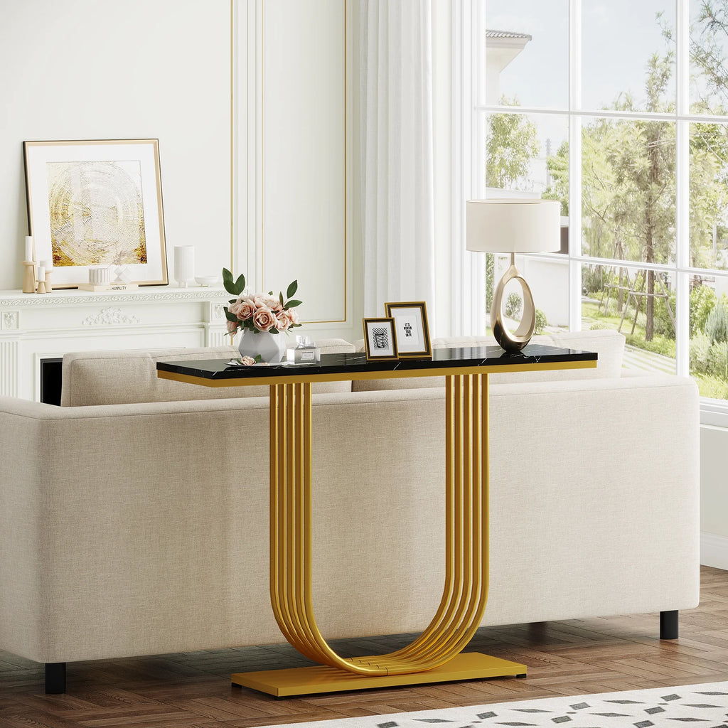 39 inch Gold Console Table P944859