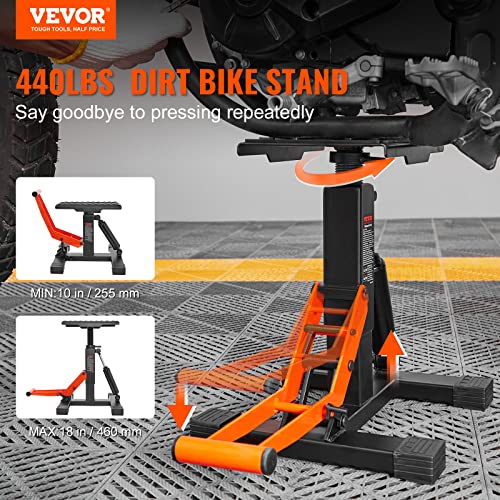 Dirt Bike Lift Stand 440 lbs Hydraulic Adjustable Height J82926
