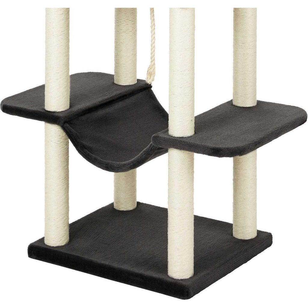 73-in Cat Tree with Hammock Condo and Bed Q69429