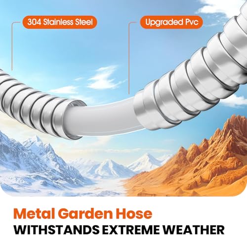50ft Non-Expanding Garden Hose with 8-Layer Latex Core Q775