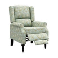 Sky Blue Wingback Push Back Recliner Chair Q2113