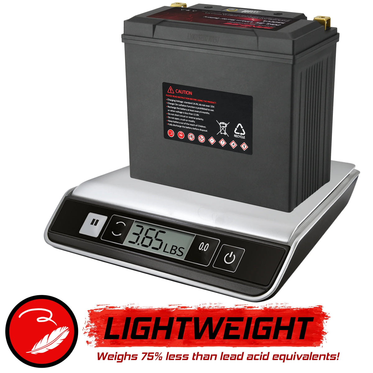 LiFePO4 Motorsports Battery U34344