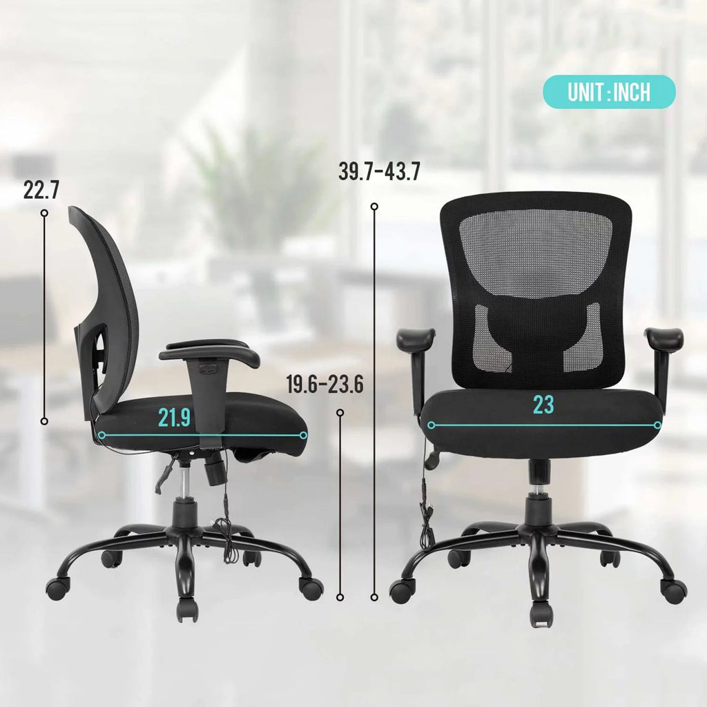400 lbs Ergonomic Mesh Office Chair with Lumbar Support L143068