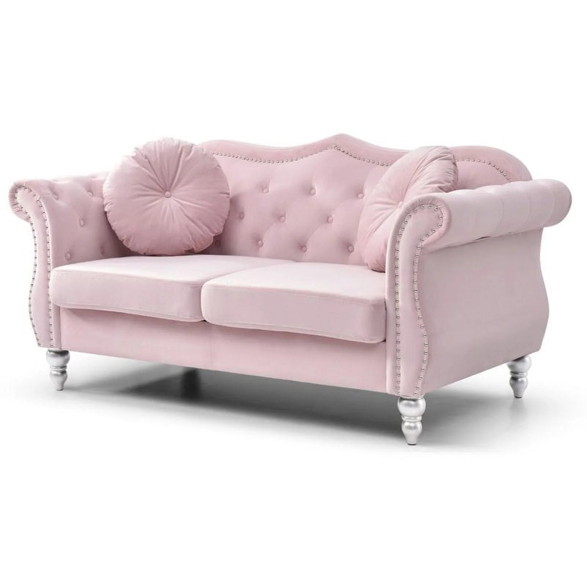 Pink 2-Piece Sofa and Loveseat Furniture Set D51309
