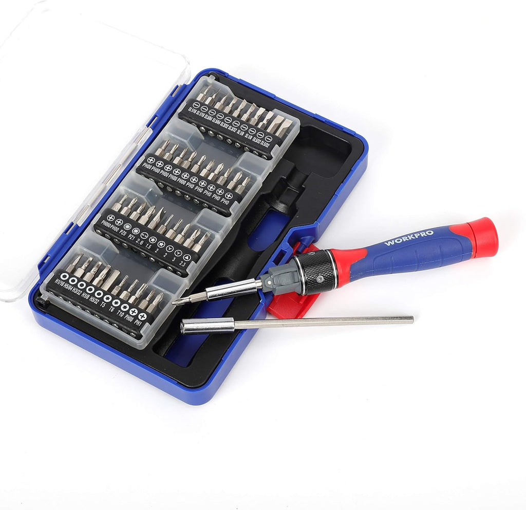 41 Piece Ratcheting Screwdriver Set, Chrome Vanadium Steel Q5419