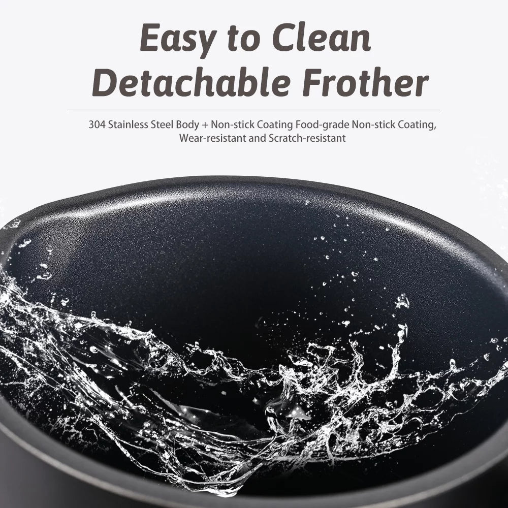 Electric Milk Frother and Steamer 4 in 1 400W 350ml E6302