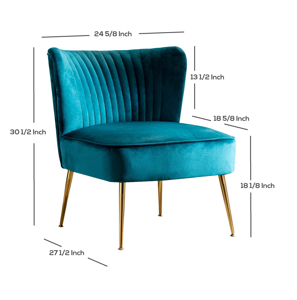 Tan Tufted Velvet Accent Chair X50100