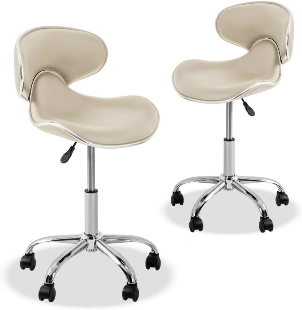 Adjustable Rolling Stool Set Of 2 I6710