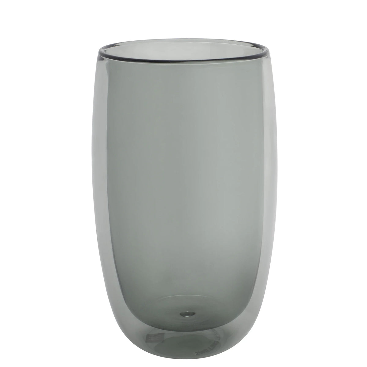 2-pc Double-Wall Latte Glass Set Smoke Grey V752