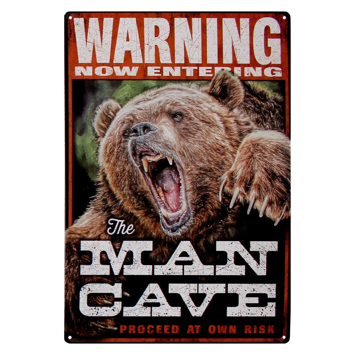 Retro Metal Tin Sign, 17" x 12" Weatherproof Wall Art L8756