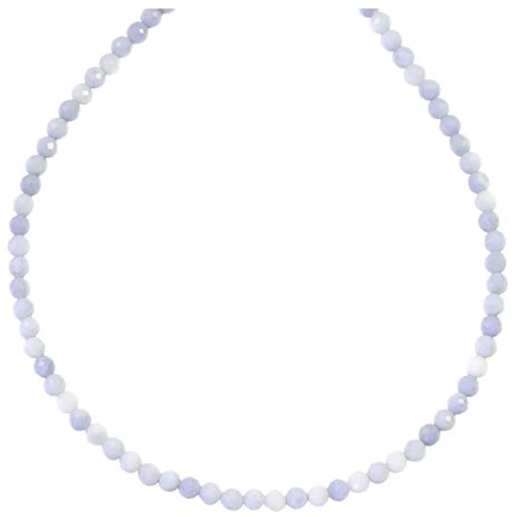 18" Sterling Silver Blue Opal Necklace Q180