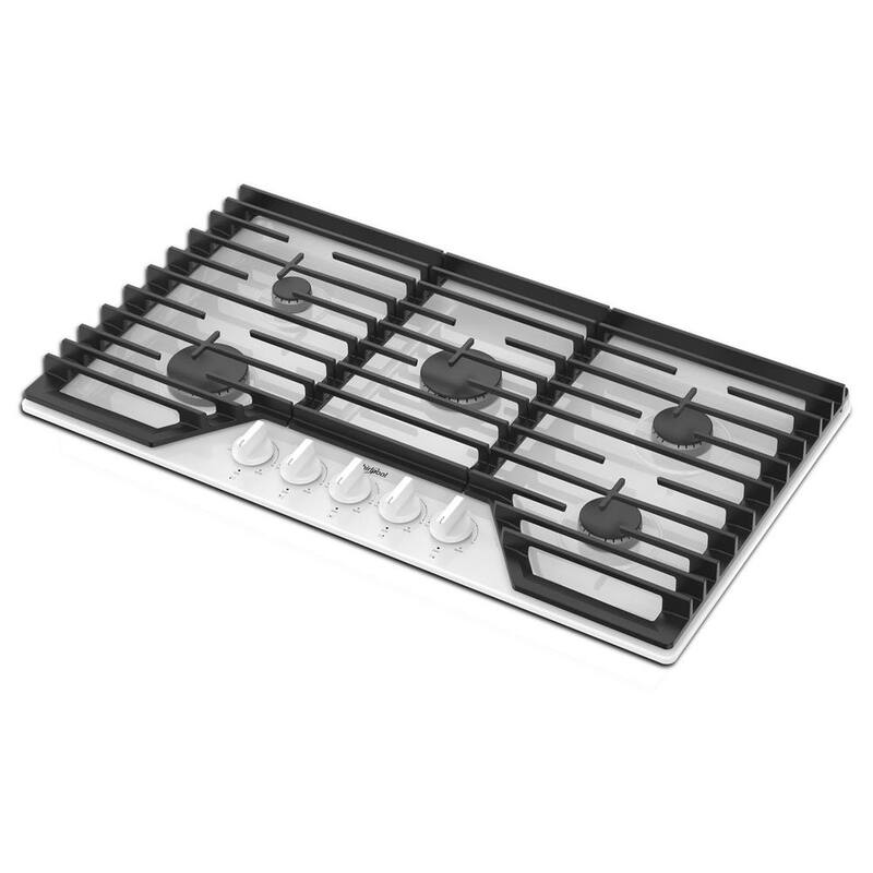 5-Burners Recessed Gas Cooktop in White M32853