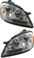 Headlight Assembly Pair for Mercedes-Benz ML350 2006 2007 Standard Type Q53080