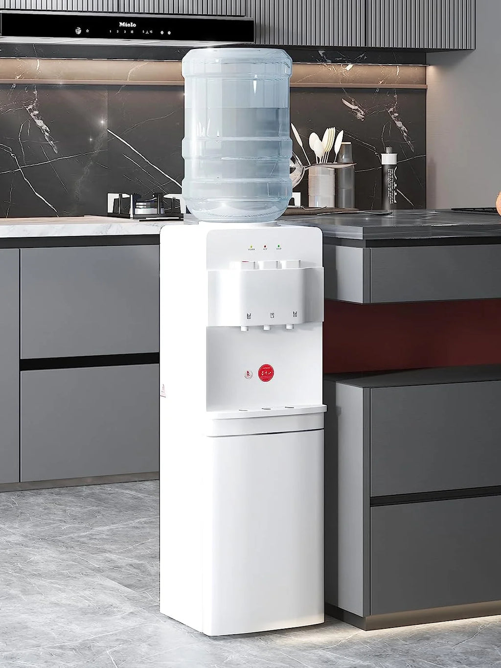 Top Loading Hot & Cold Water Cooler Dispenser White Y618