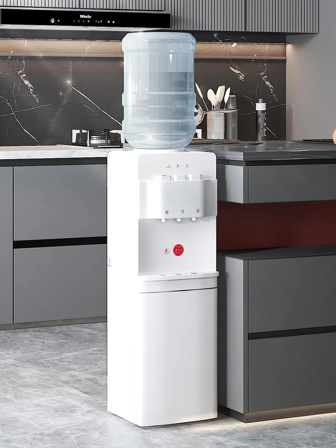 Top Loading Hot & Cold Water Cooler Dispenser White Y618