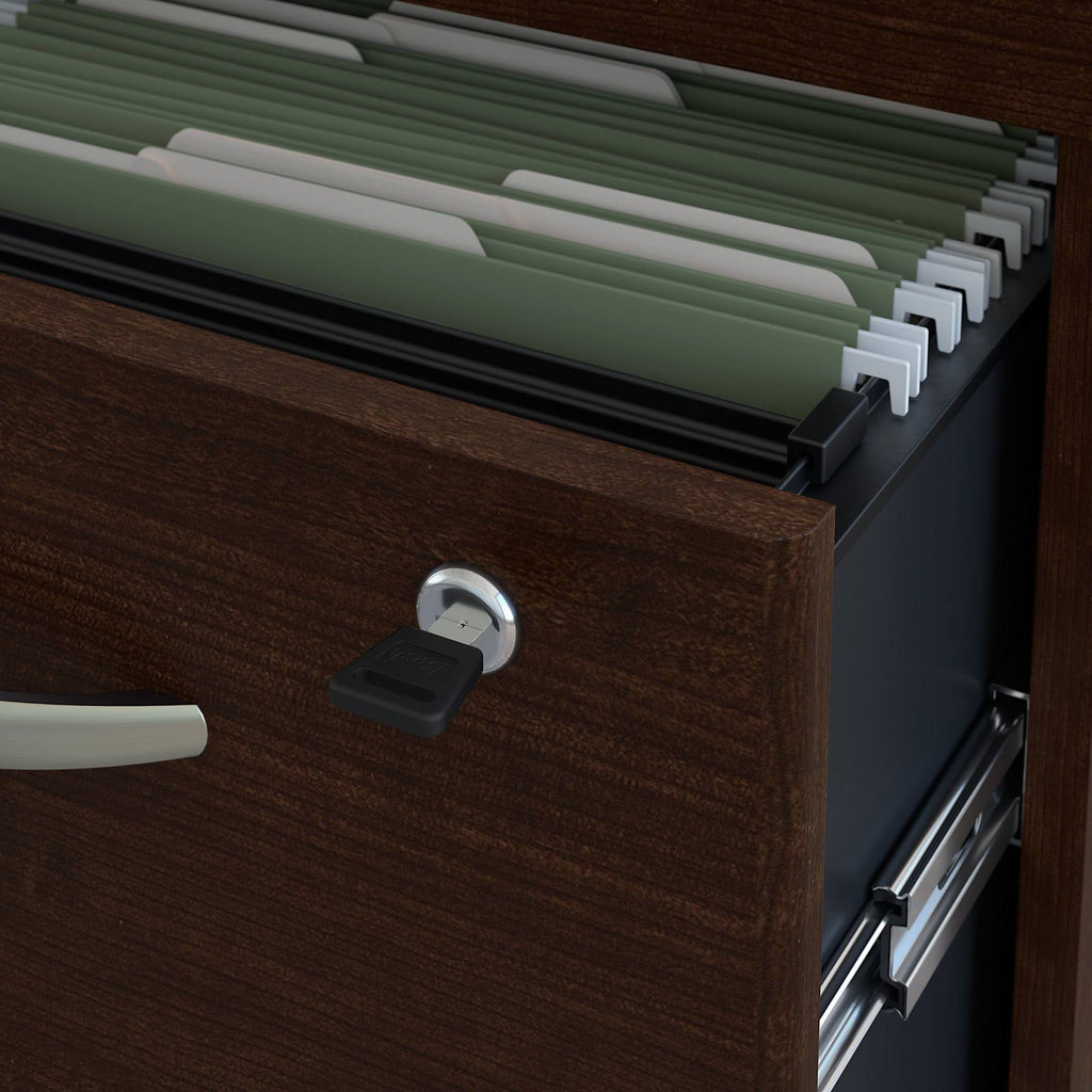 2 Drawer Mobile File Cabinet, Mocha Cherry X654