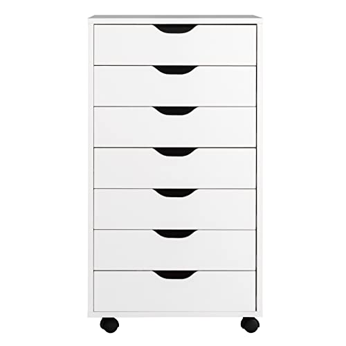 5 Drawers Black Vertical File Cabinet with Wheels N509