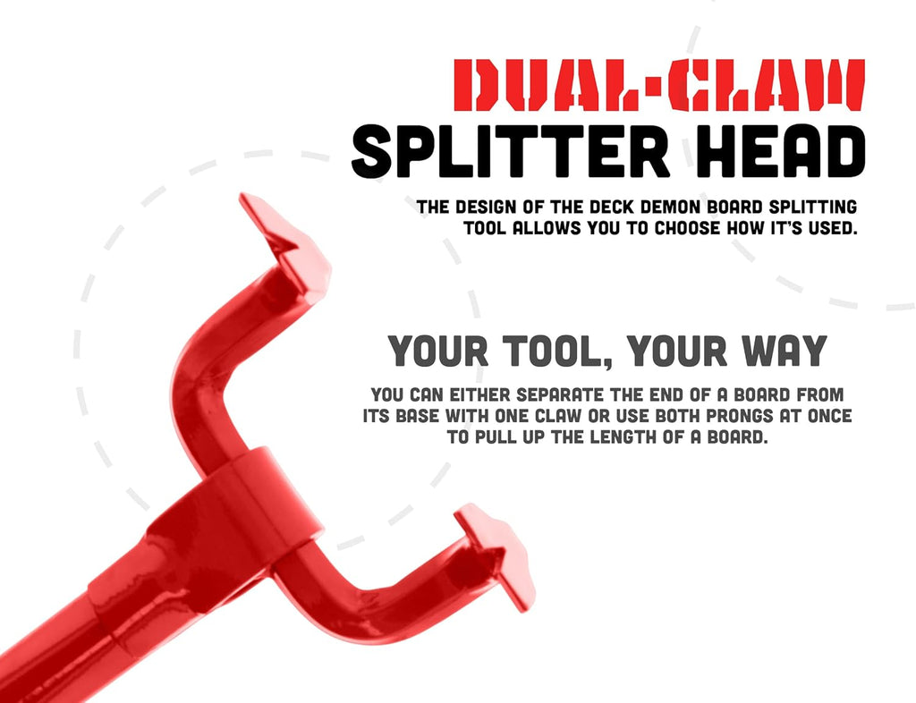 Red Steel Pallet Buster Deck Wrecker Tool, 44 Inch Non-Slip Handle, Pack of 2 U21518