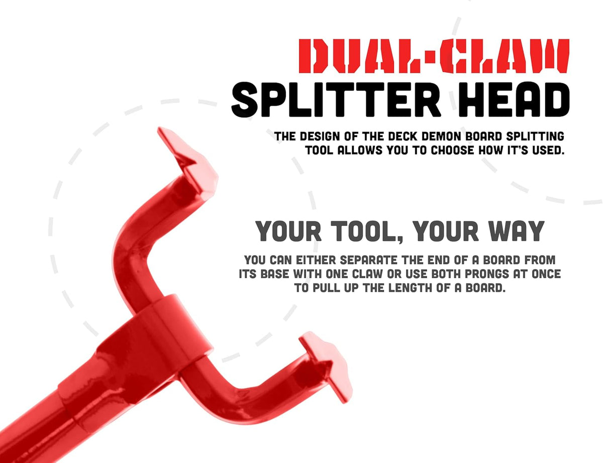 Red Steel Pallet Buster Deck Wrecker Tool, 44 Inch Non-Slip Handle, Pack of 2 U21518