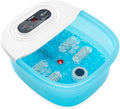 Foot Spa Bath Massager with Heat Bubbles Vibration and Red Light N36725