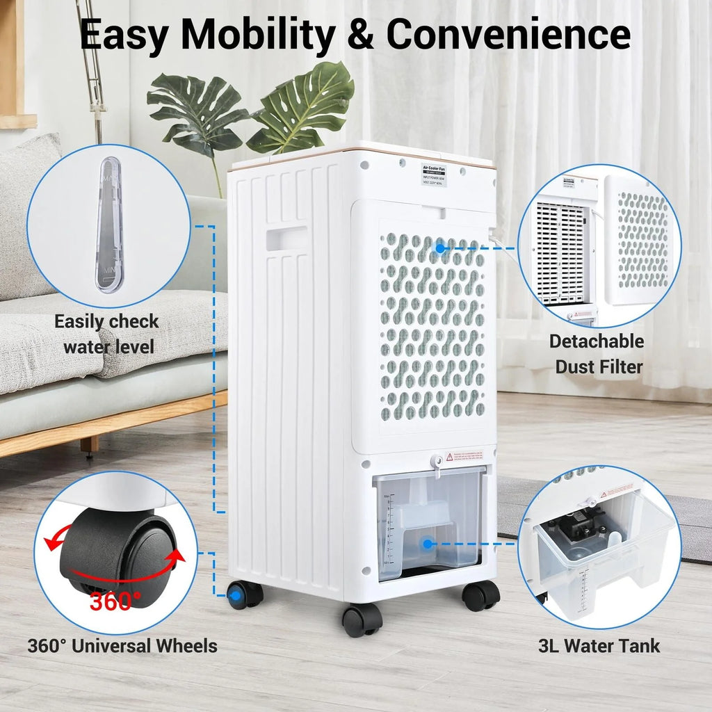 Evaporative Air Cooler Fan with Remote Control X760096