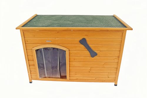 Natural Wooden Doghouse with Elevated Floor S7034