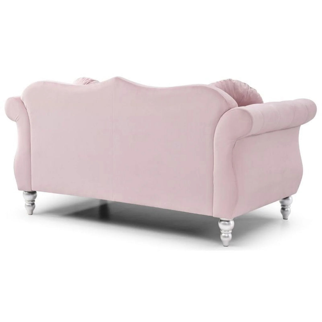 Pink 2-Piece Sofa and Loveseat Furniture Set D51309