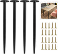 Black Metal Furniture Legs Pack of 4 A910