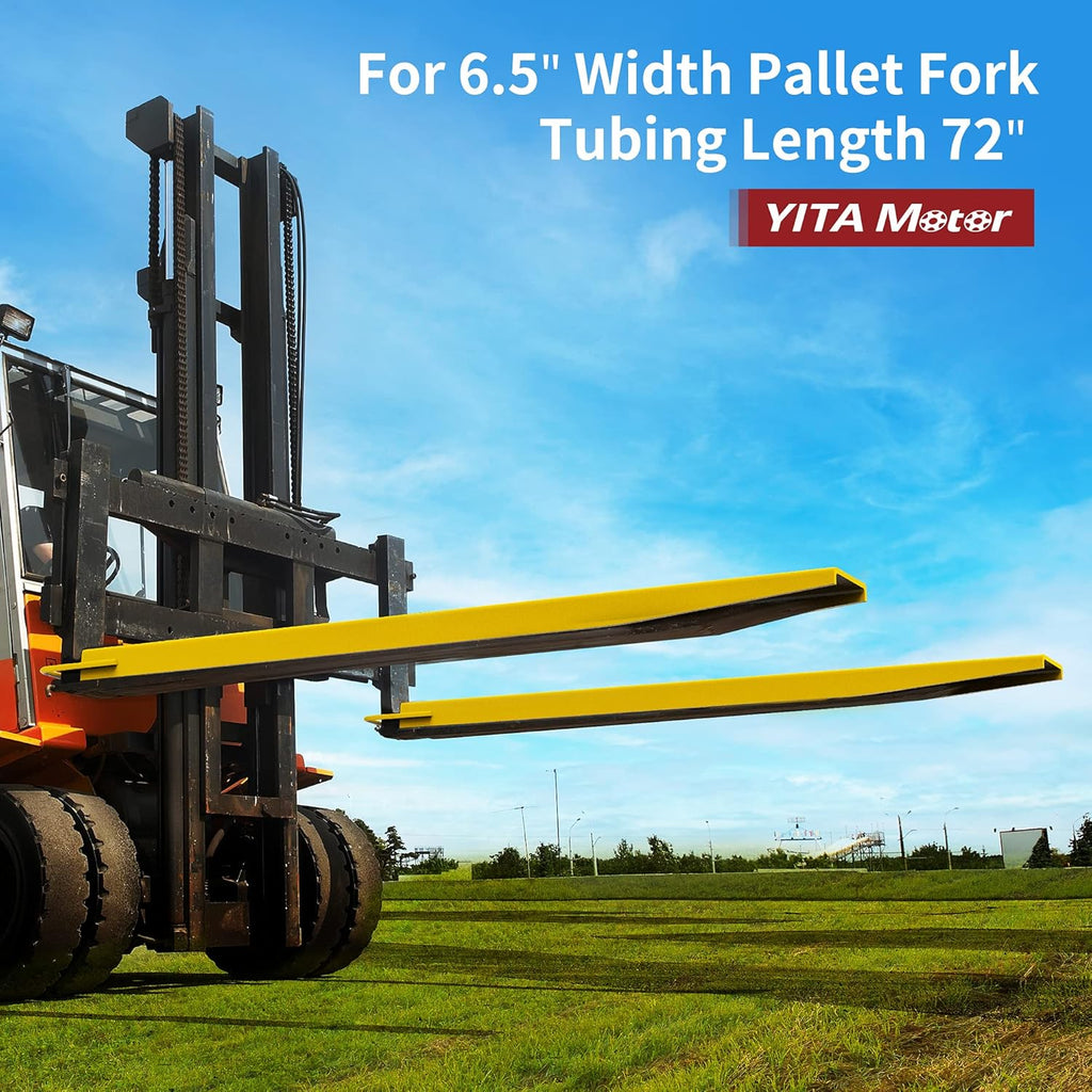 Yellow Steel Pallet Fork Extension 72 Inch P967