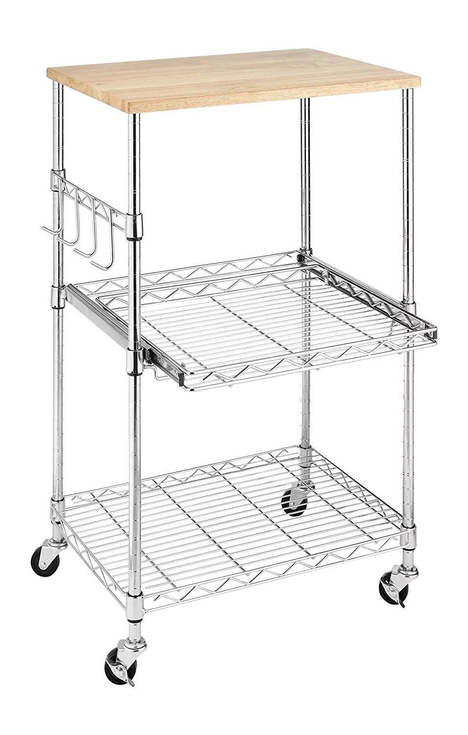 Chrome Kitchen Microwave Cart B58200