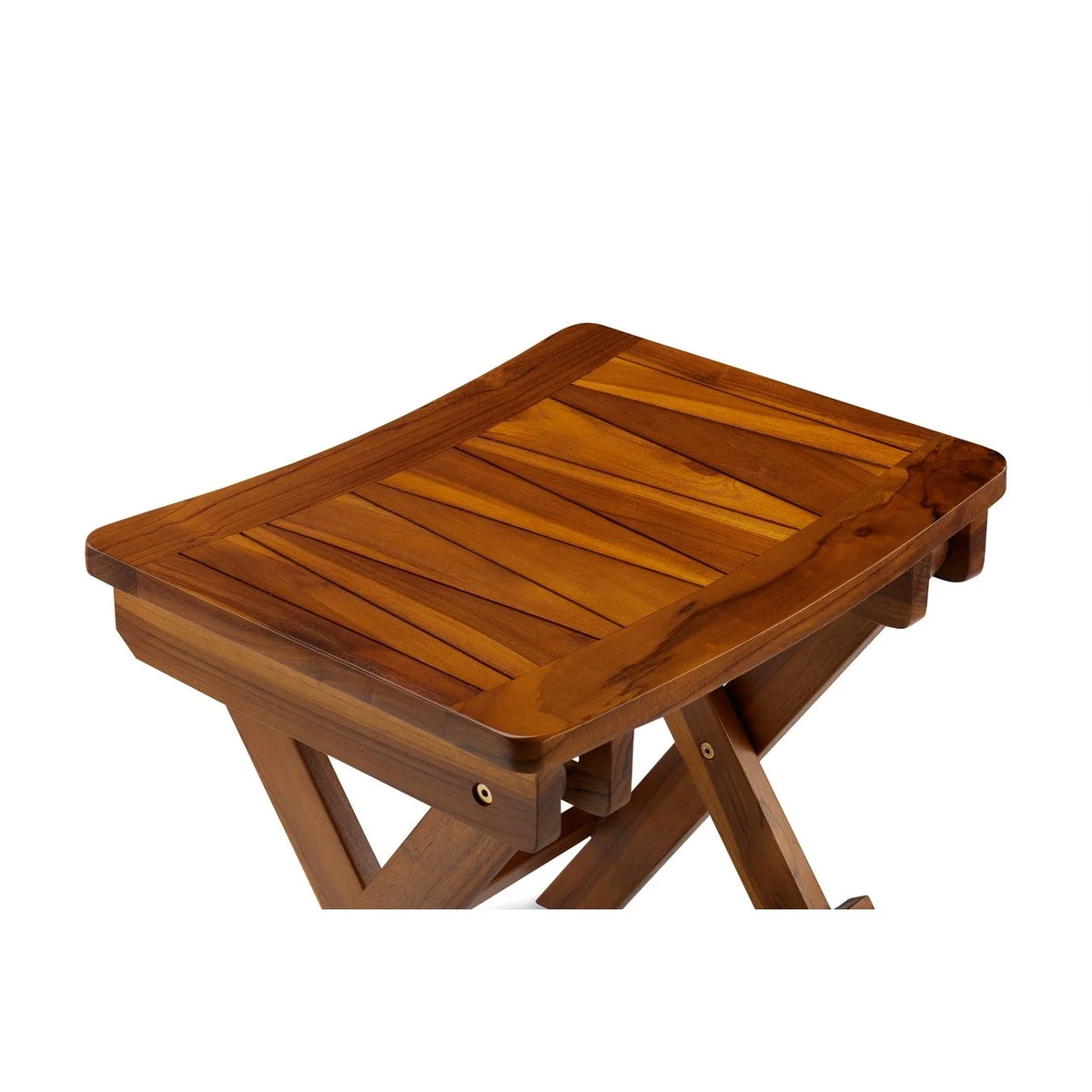 18 Inch Teak Folding Shower Stool V39256