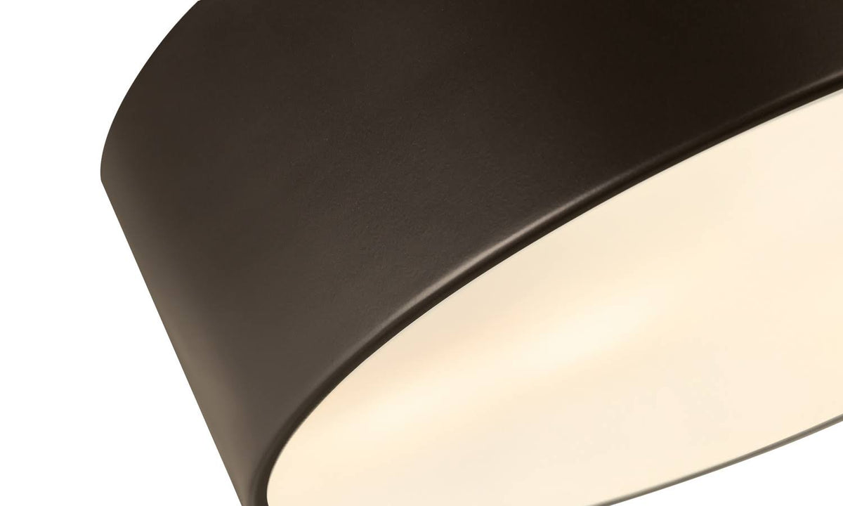 3 Light Flush Mount Bronze Finish A7432