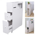 Slim Bathroom Storage Cabinet Floor Standing Organizer Shelves M867704