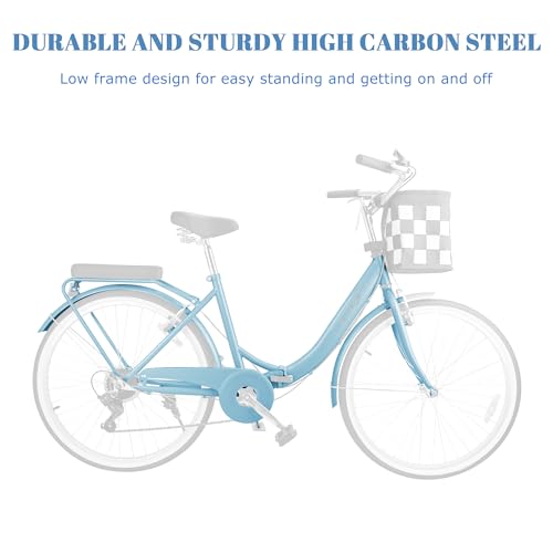 26-Inch 7-Speed Women's Bike with Front Basket V81070