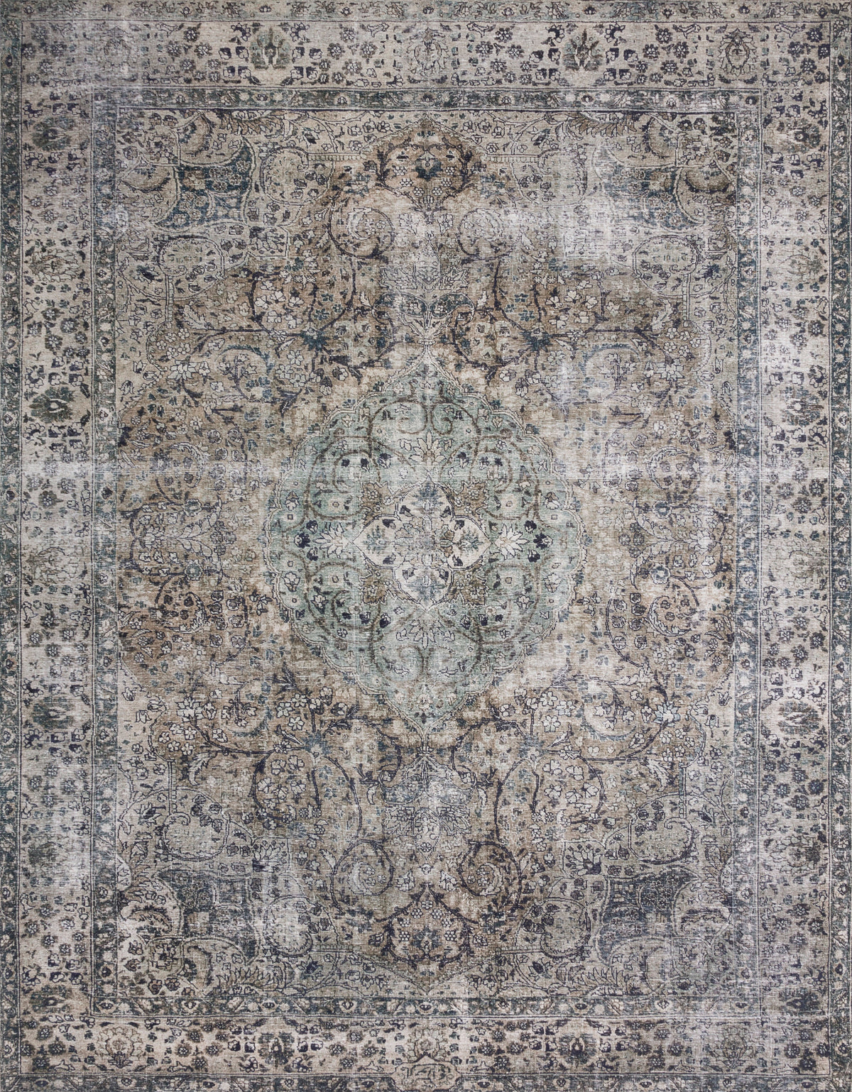 Taupe Stone Rug 2.5' x 7'6 O972