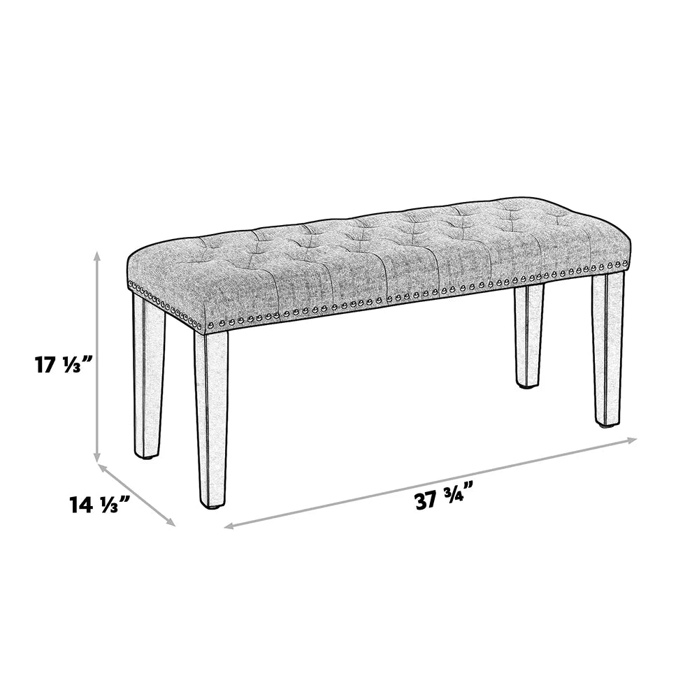 Upholstered Wood Bench J948223