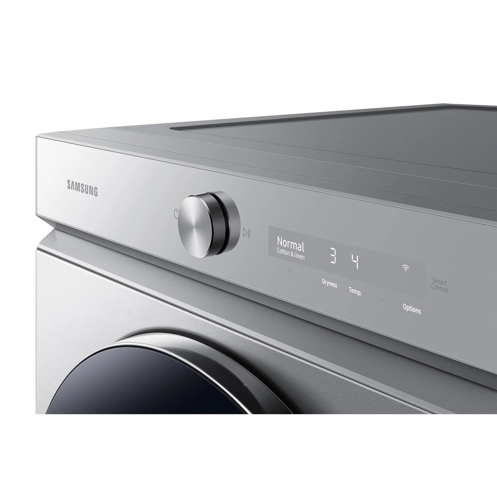 27 In. 7.6 Cu. Ft Stainless Steel Electric Dryer with Steam Y361