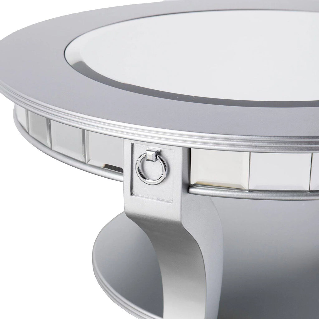 Mirrored Round Cocktail Table T27659