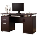 2 Drawer Computer Desk in Cappuccino G2475