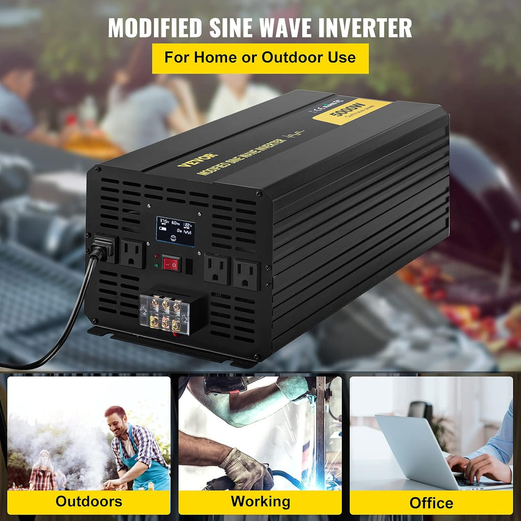 5000W Modified Sine Wave Power Inverter with LCD Display E183641