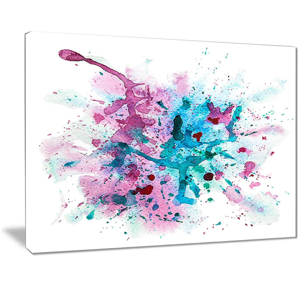 Multi Abstract Watercolor Canvas Print - 40 in. x 30 in. V53088